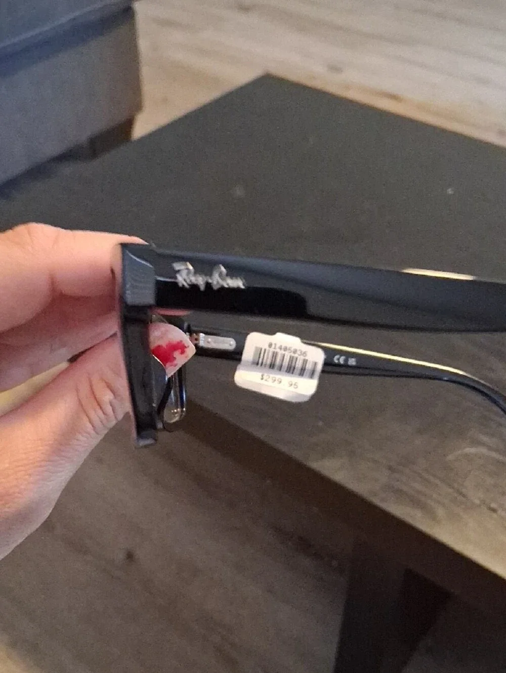 Ray-Ban Black Rectangular Eyeglasses